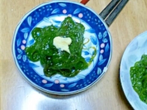 岩もずくの生姜醤油和え